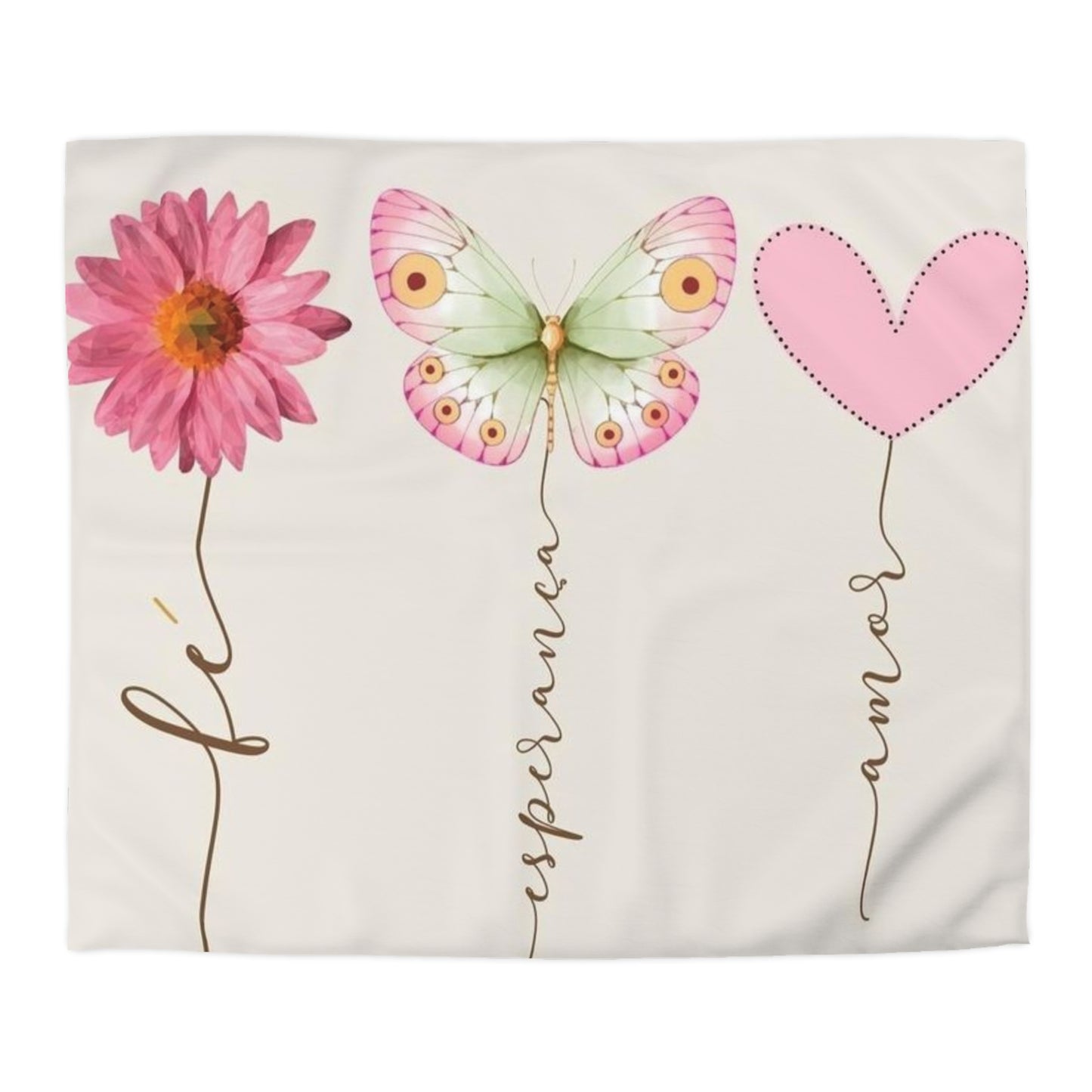 Romantic Microfiber Duvet Cover, Wedding Gift Duvet, Love Theme Bedding, Couple's Bedroom Decor, Anniversary Gift
