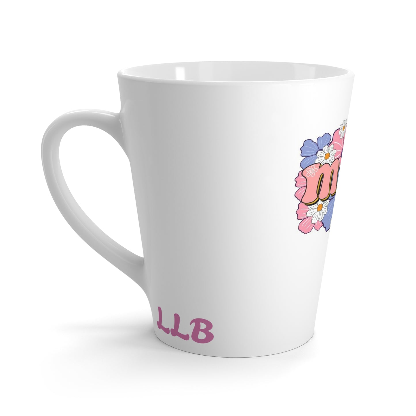 Floral Mama Latte Mug | Perfect Gift for Moms, Mother's Day, Birthday, Home Decor, Coffee Lovers