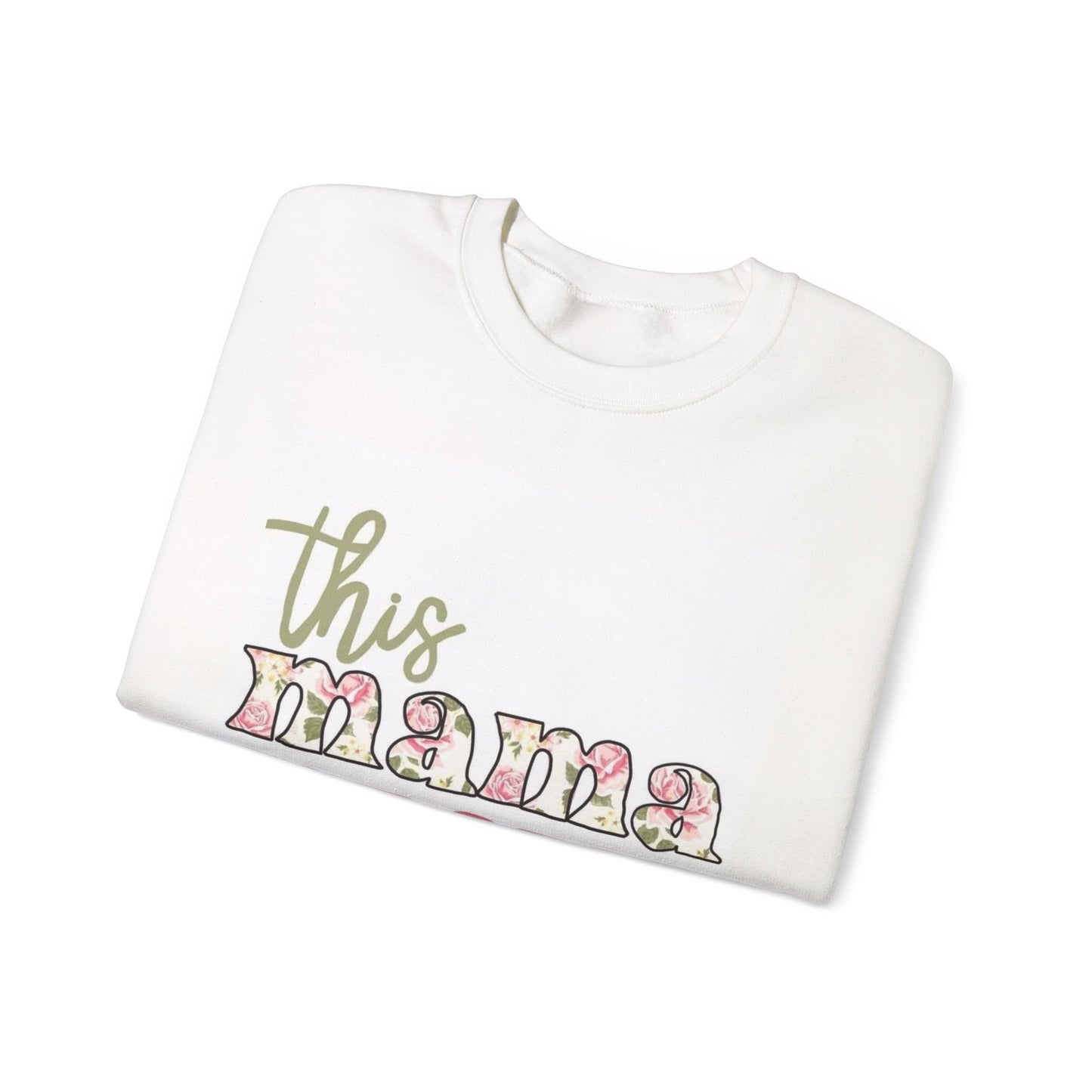 Mama Prays Crewneck Sweatshirt, Inspirational Sweatshirt, Gift for Mother's Day, Faith-Based Apparel, Cozy Everyday Sweatshirt